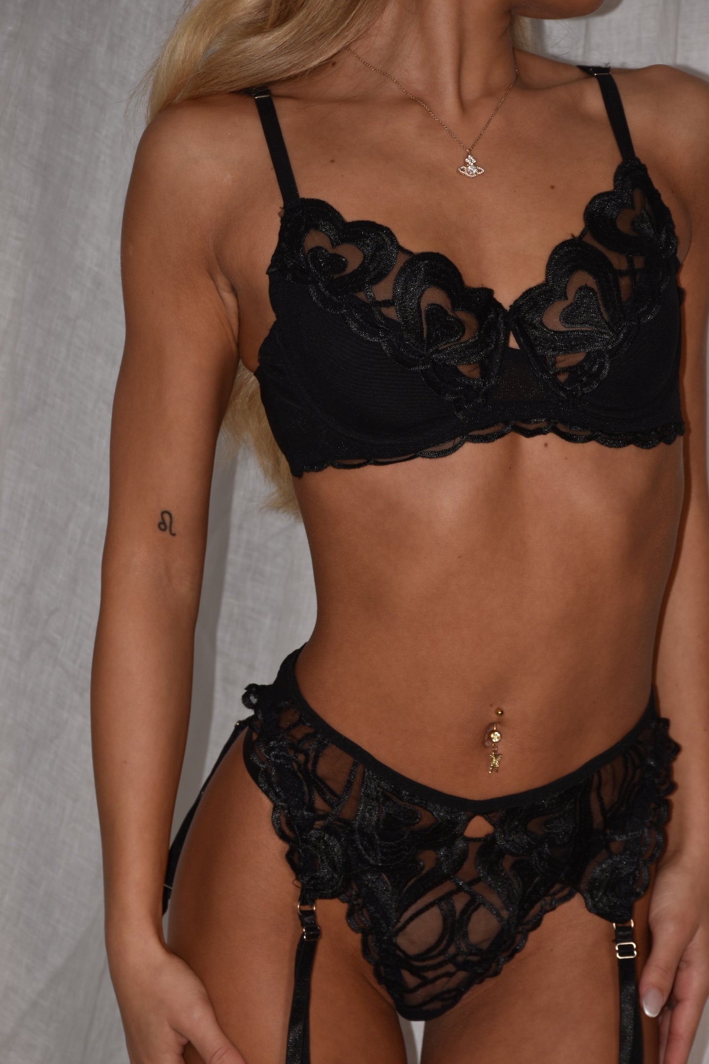 black bra